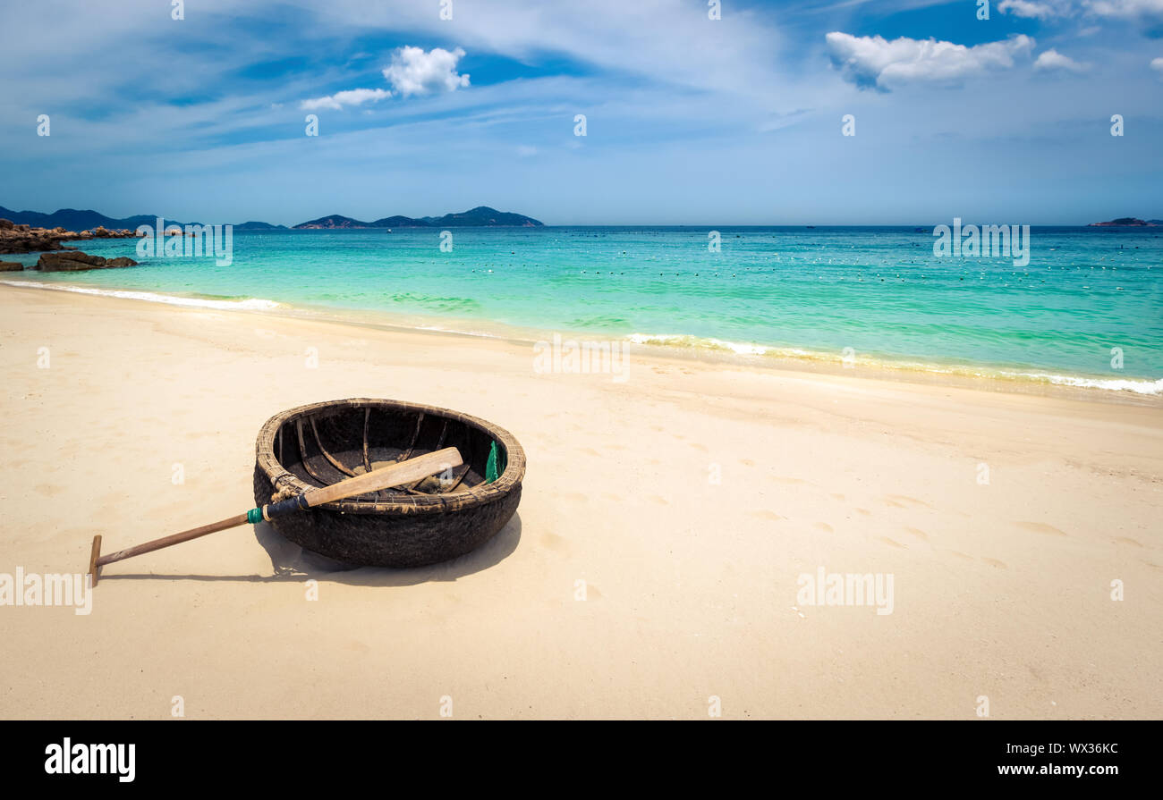 White Sand Beach. Vietnam Stockfoto