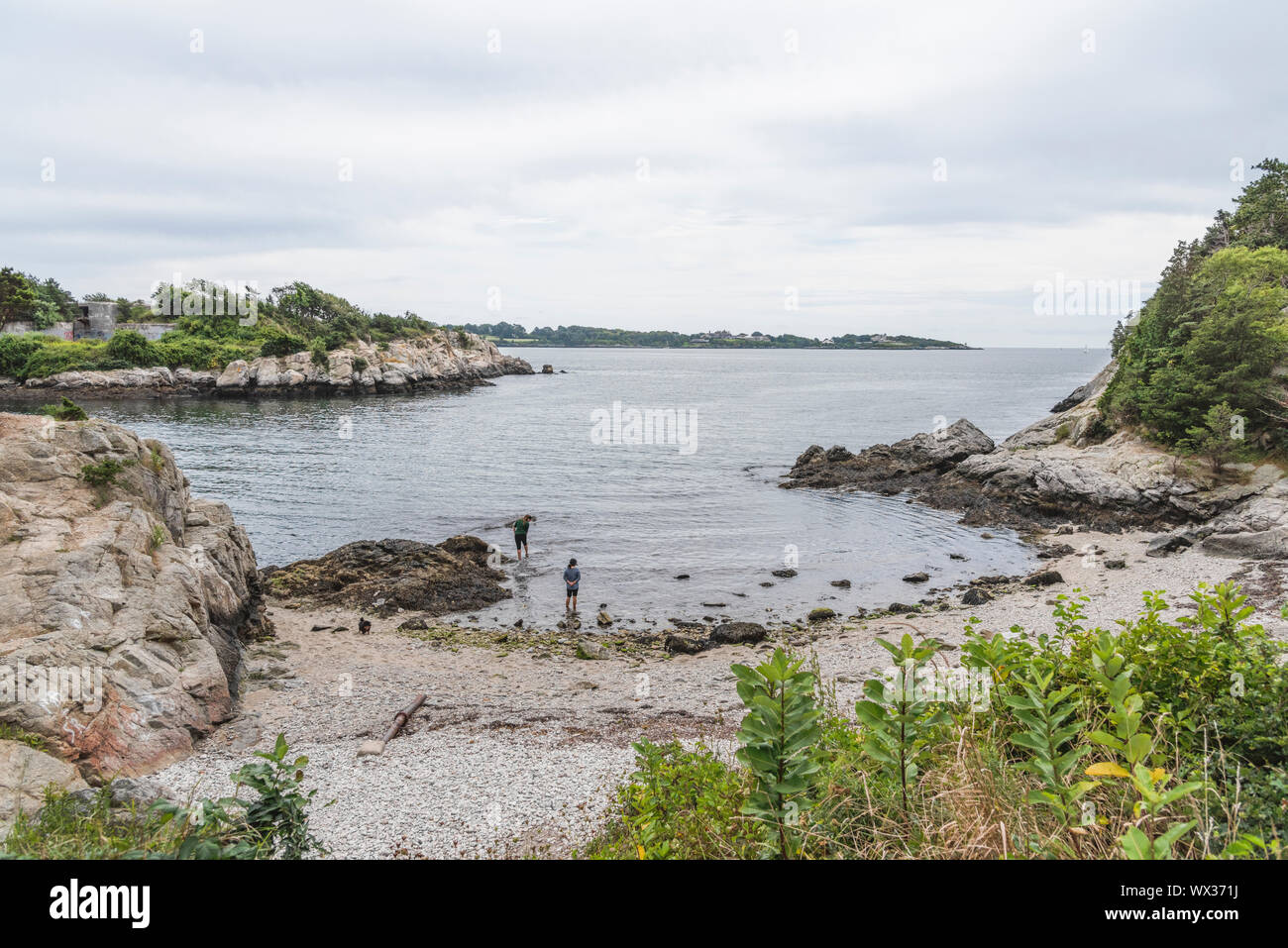 Fort Wetherill Park Narragansett, Rhode Island Stockfoto