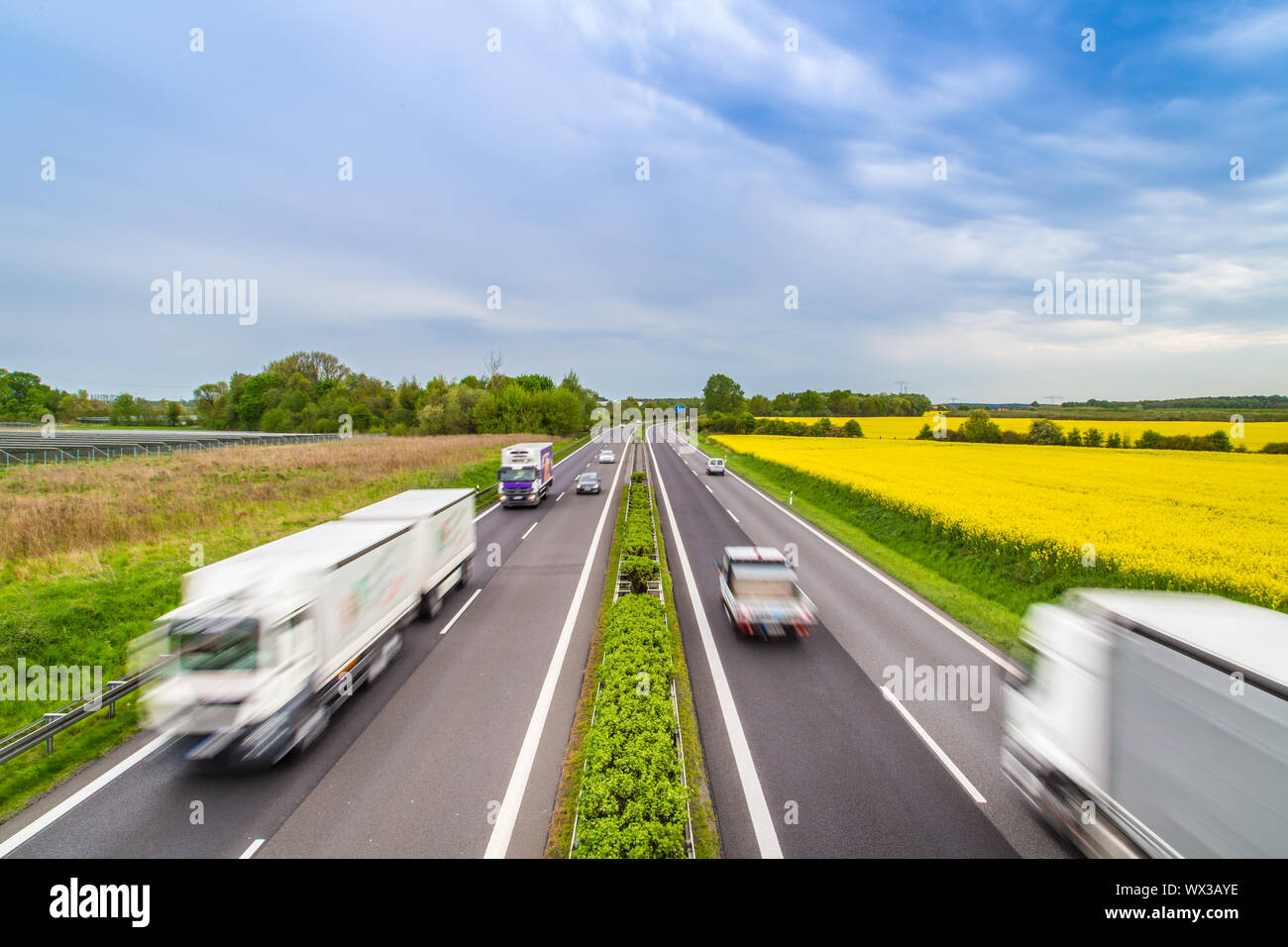 Autobahn - Deutschland Stockfoto