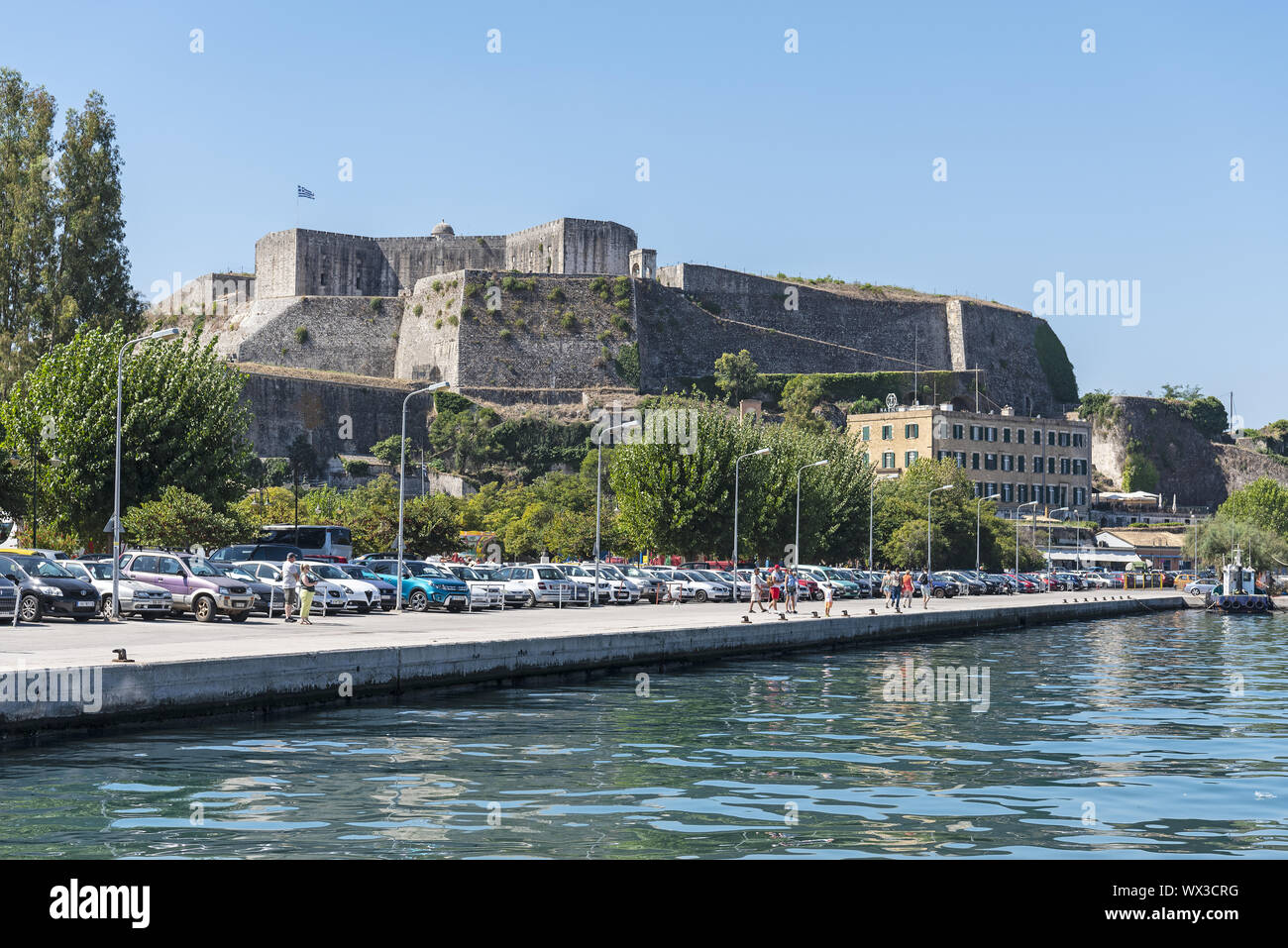 Neue Festung, Kerkyra, Korfu, Griechenland, Europa Stockfoto