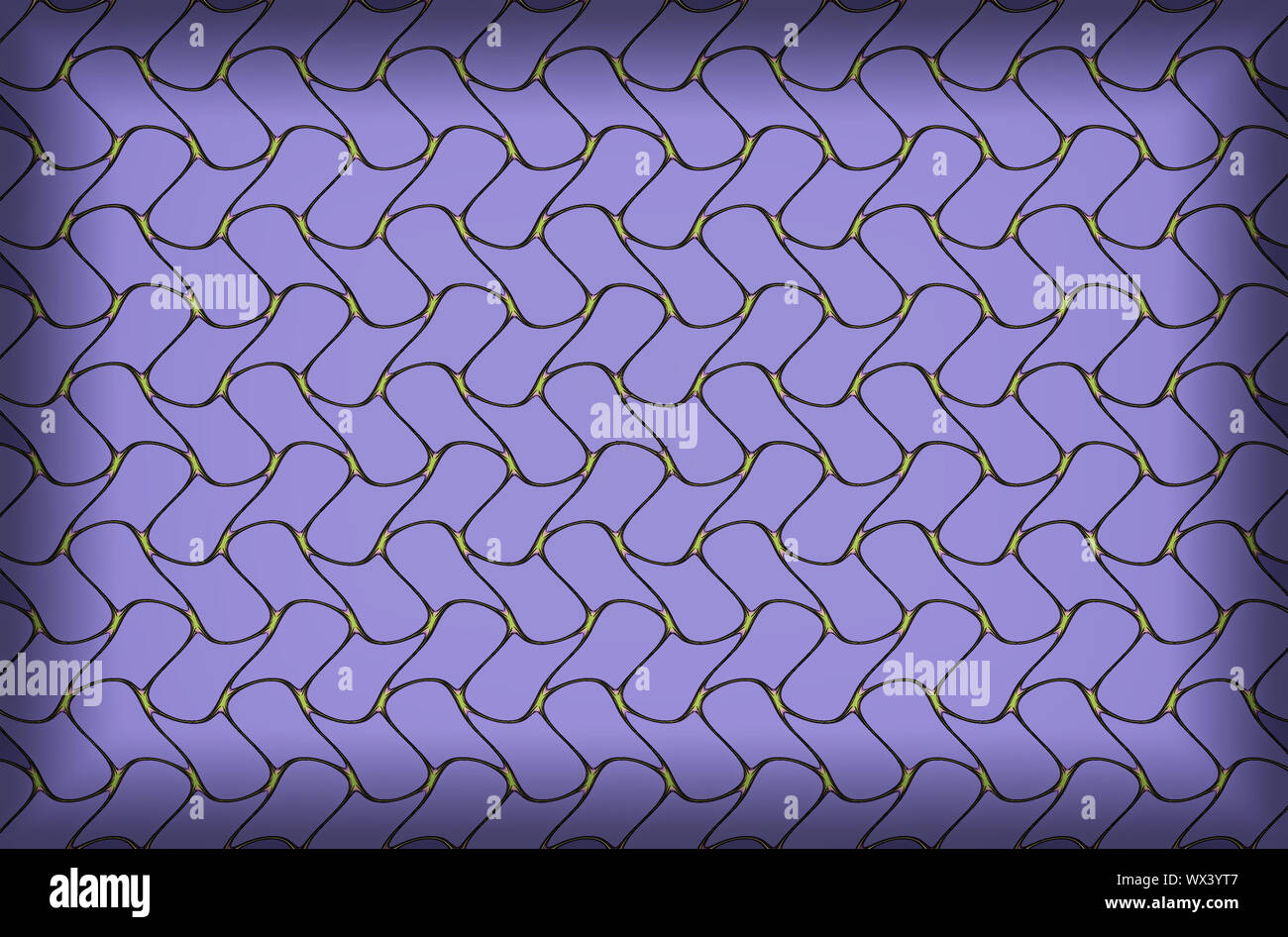 Fraktal Bild mit einem Muster von Zickzack. Stockfoto