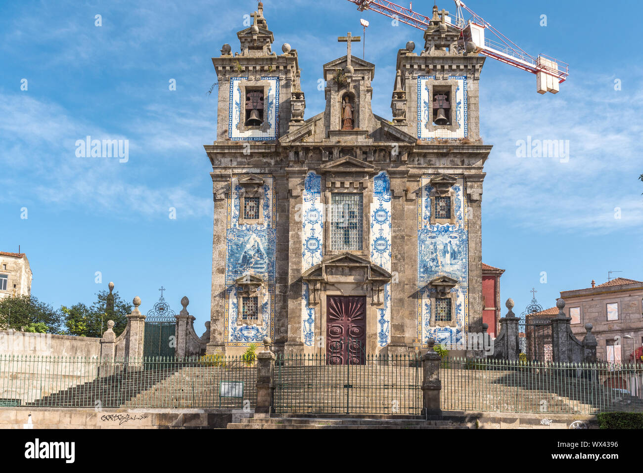 Die Kirche von Saint Ildefonso, Porto Stockfoto
