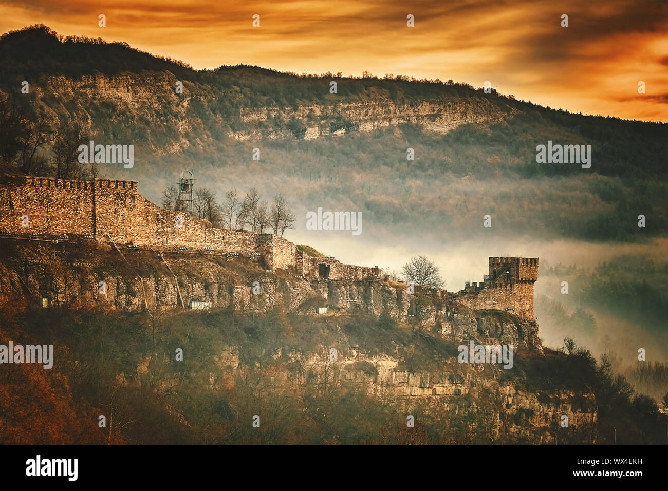 Mittelalterliche Festung Tsarevets Stockfoto