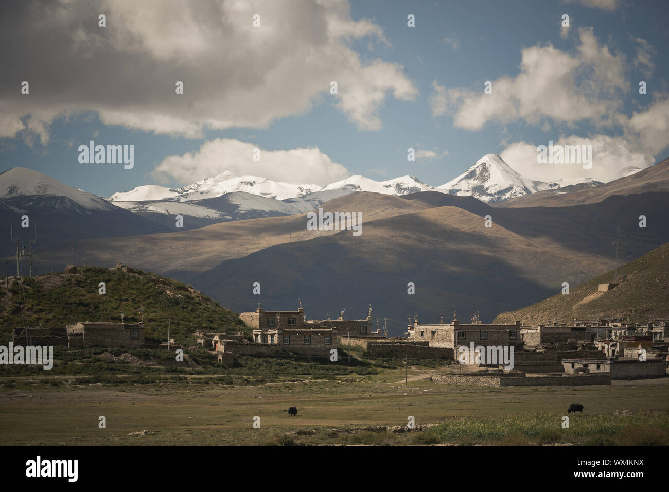 Landschaft Tibet Stockfoto