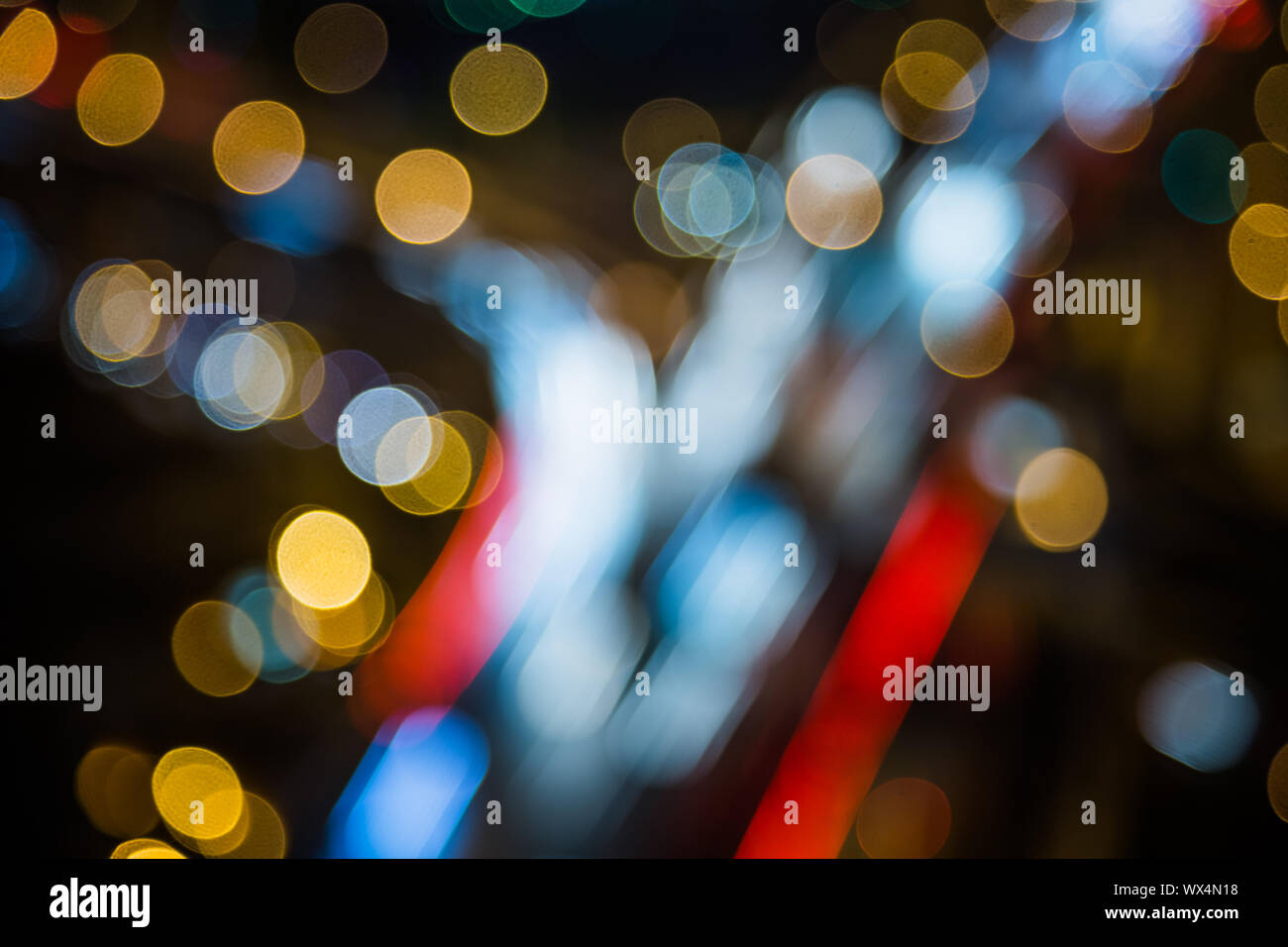 Unschärfe-Nacht Stockfoto