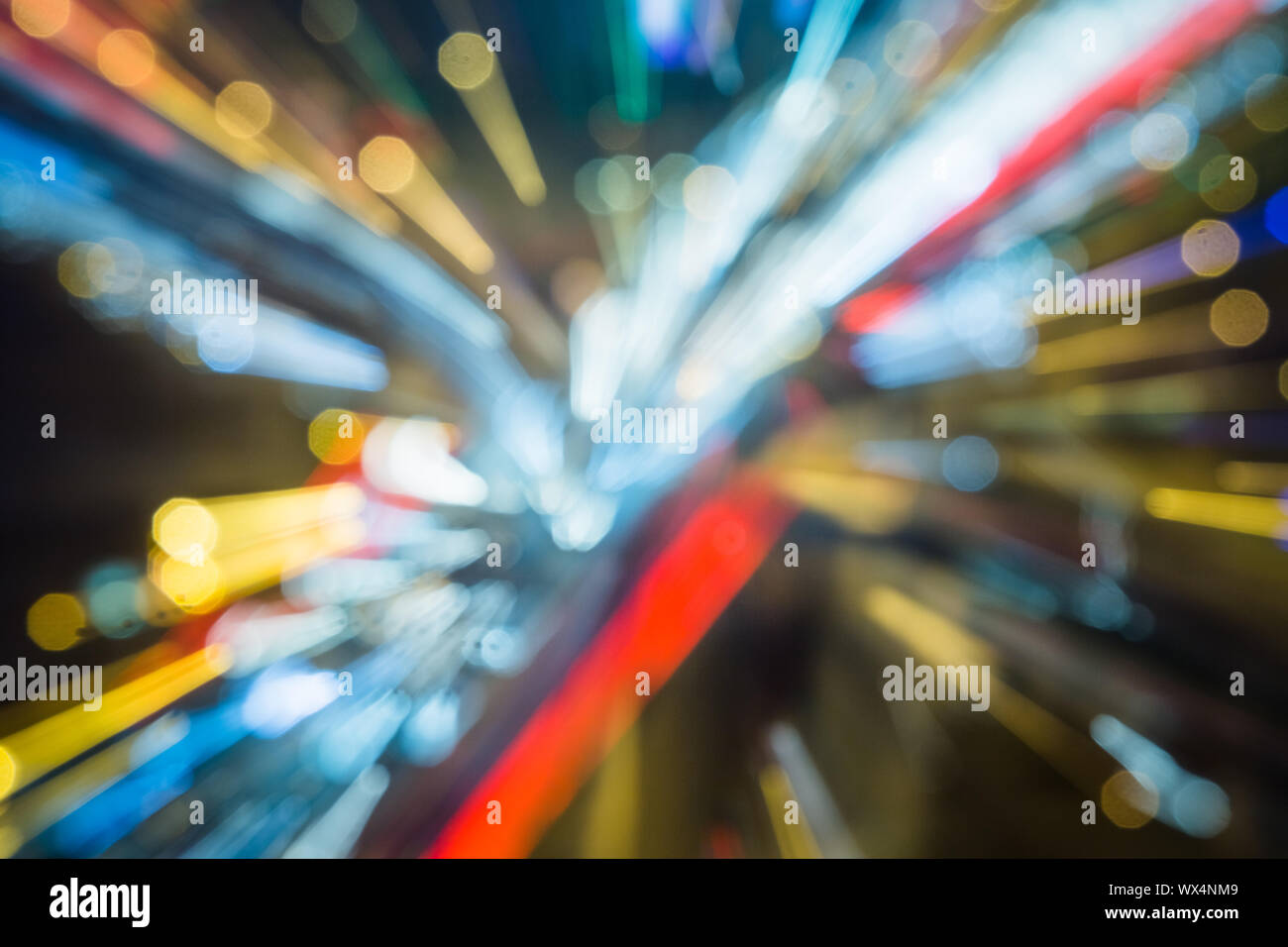 Unschärfe-Nacht Stockfoto