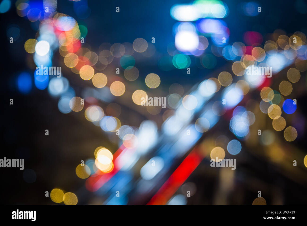 Unschärfe-Nacht Stockfoto