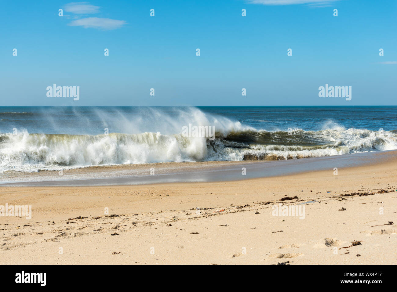 Die Granja Strand im Süden von Porto Stockfoto