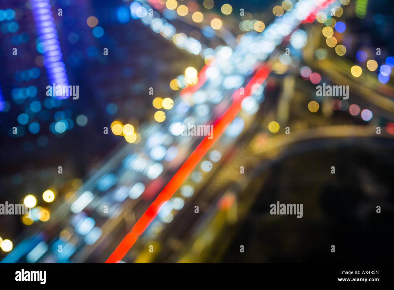 Unschärfe-Nacht Stockfoto