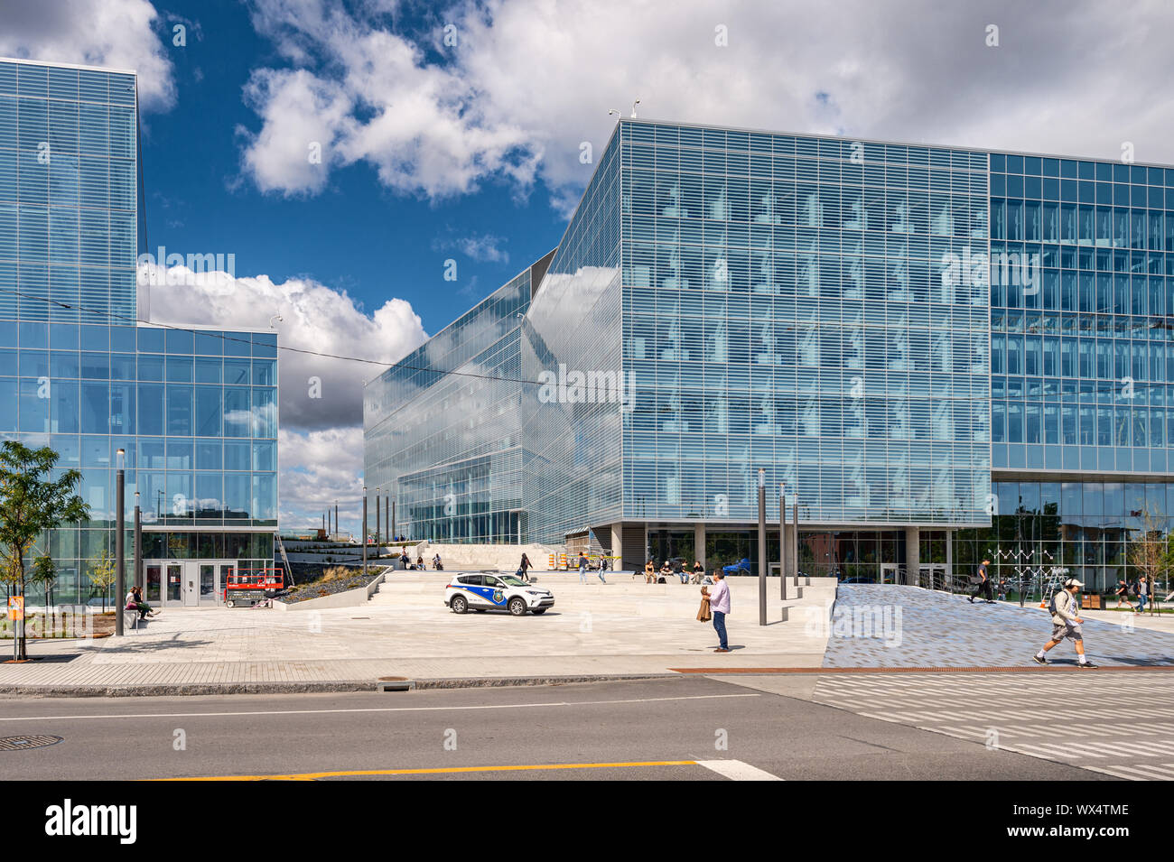 Montreal, CA - 16. September 2019: Die neue Wissenschaft komplexer Gebäude der Universite De Montreal auf dem Campus MIL. Stockfoto