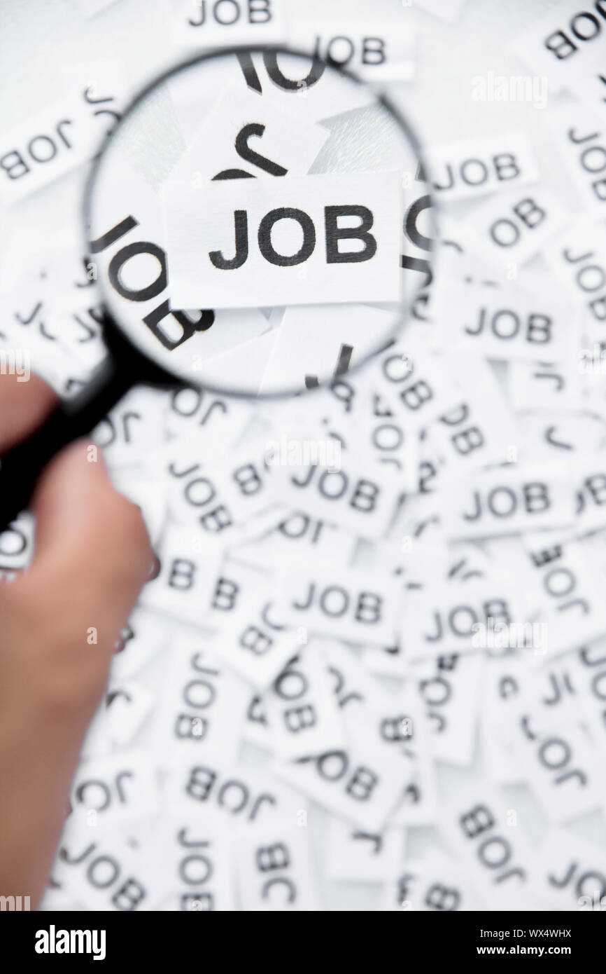 finde einen Job-Konzept Stockfoto