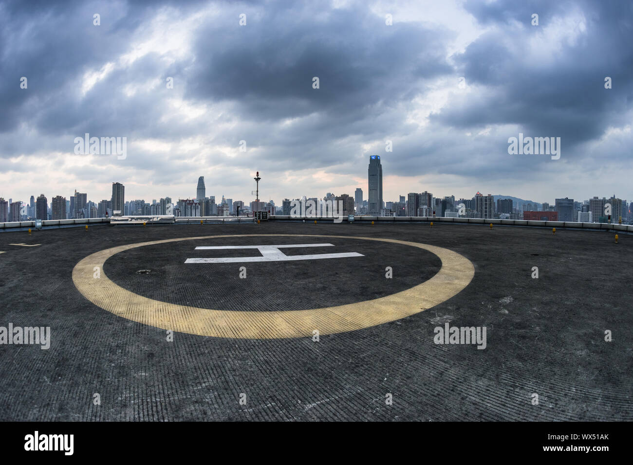 Heliport Stockfoto