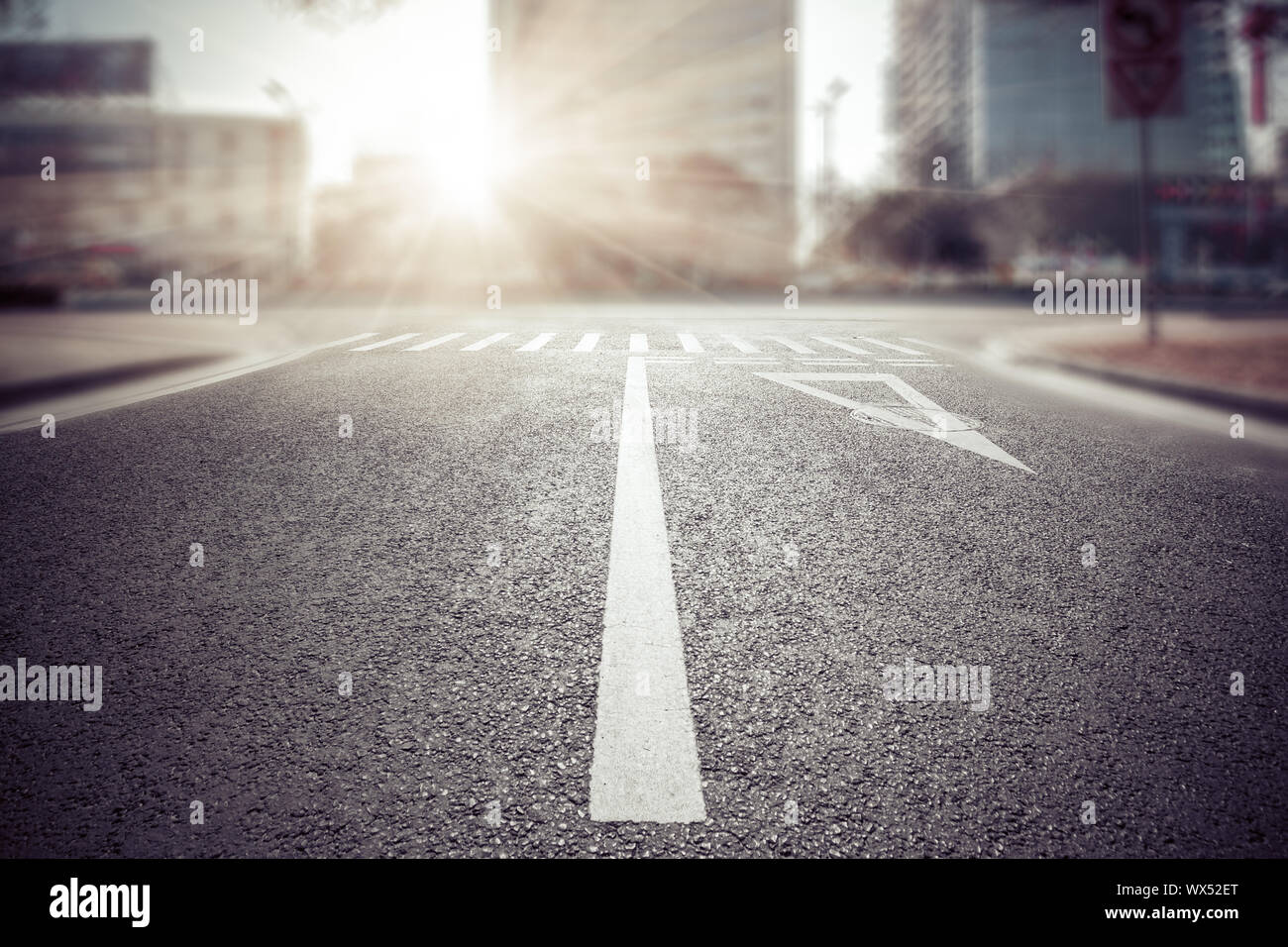 leere Straße Stockfoto