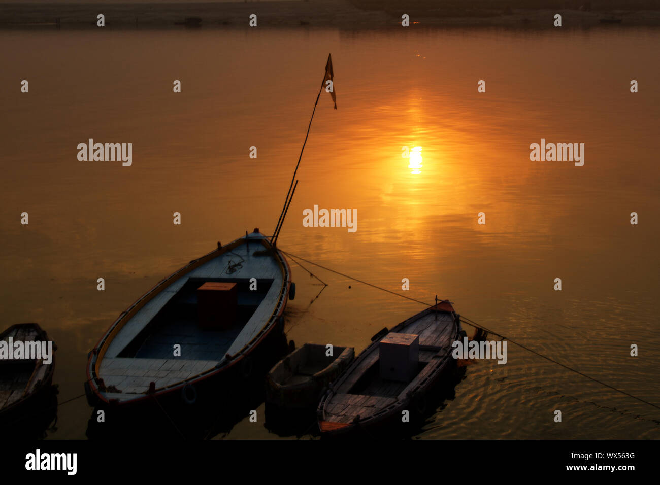 Schöne Ganges Landschaft Stockfoto