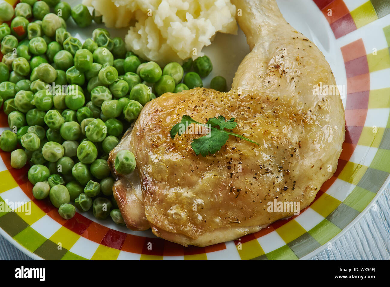 Honig Dijon gebackenes Huhn Stockfoto