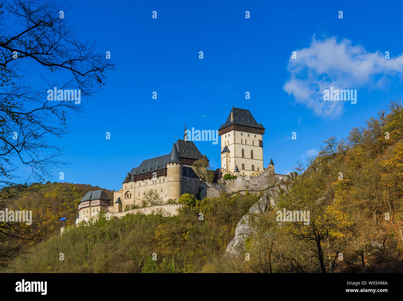 Burg Karlstein in Tschechien Stockfoto