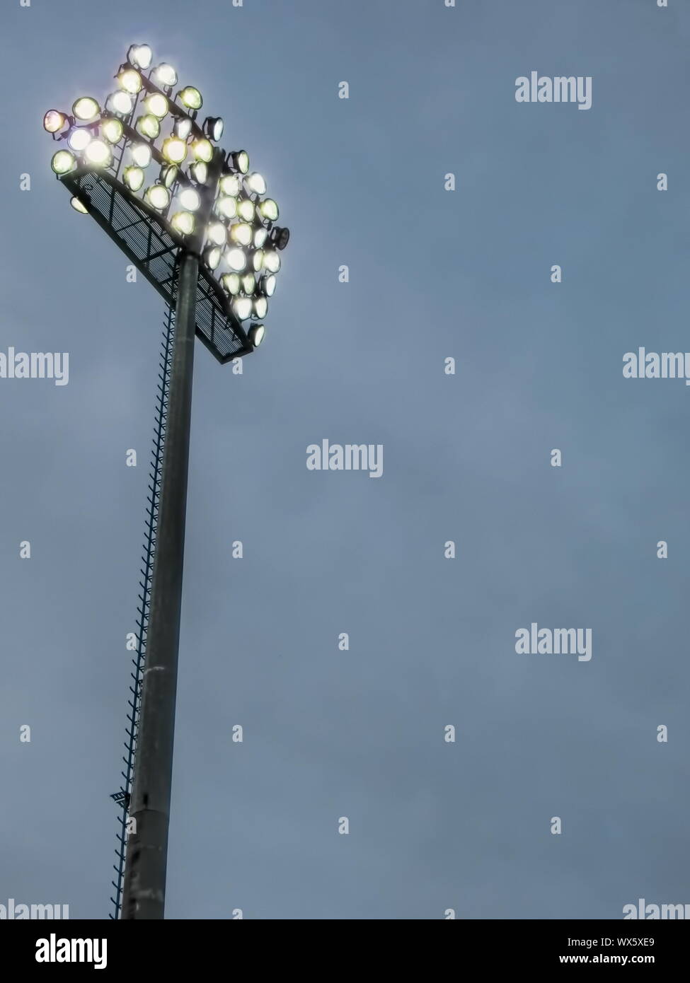 Flutlicht-mast Stockfoto