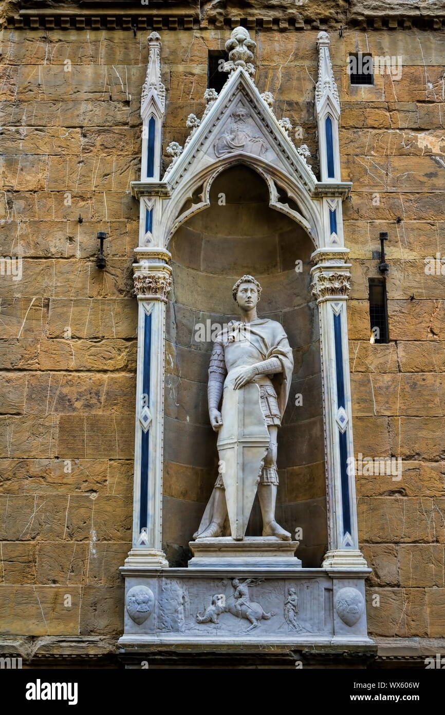 Orsanmichele, Saint George Stockfoto