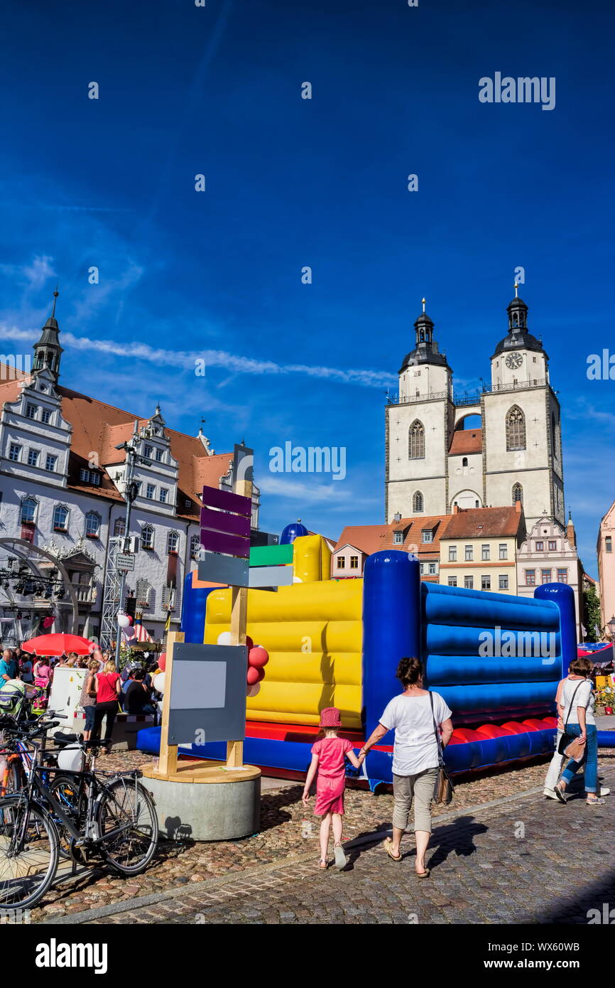 Lutherstadt Wittenberg, Folk Festival Stockfoto