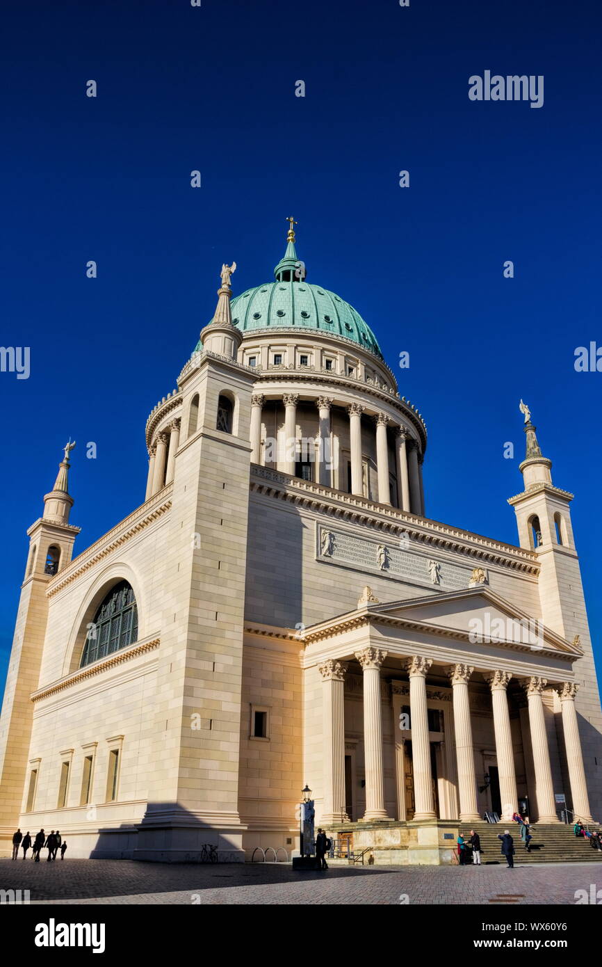 Potsdam, St. Nicholas Kirche. Stockfoto