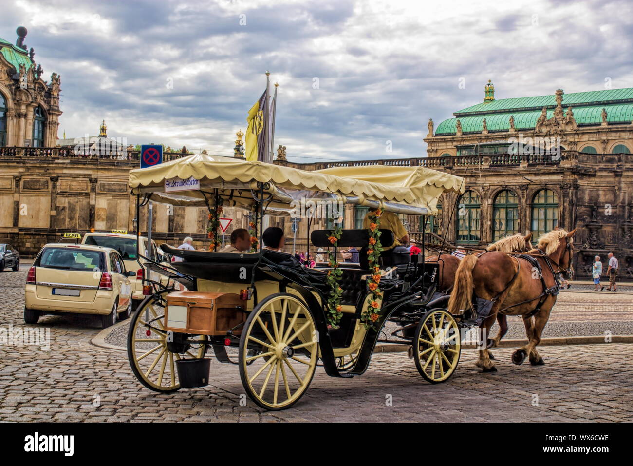 Tourismus in Dresden Stockfoto