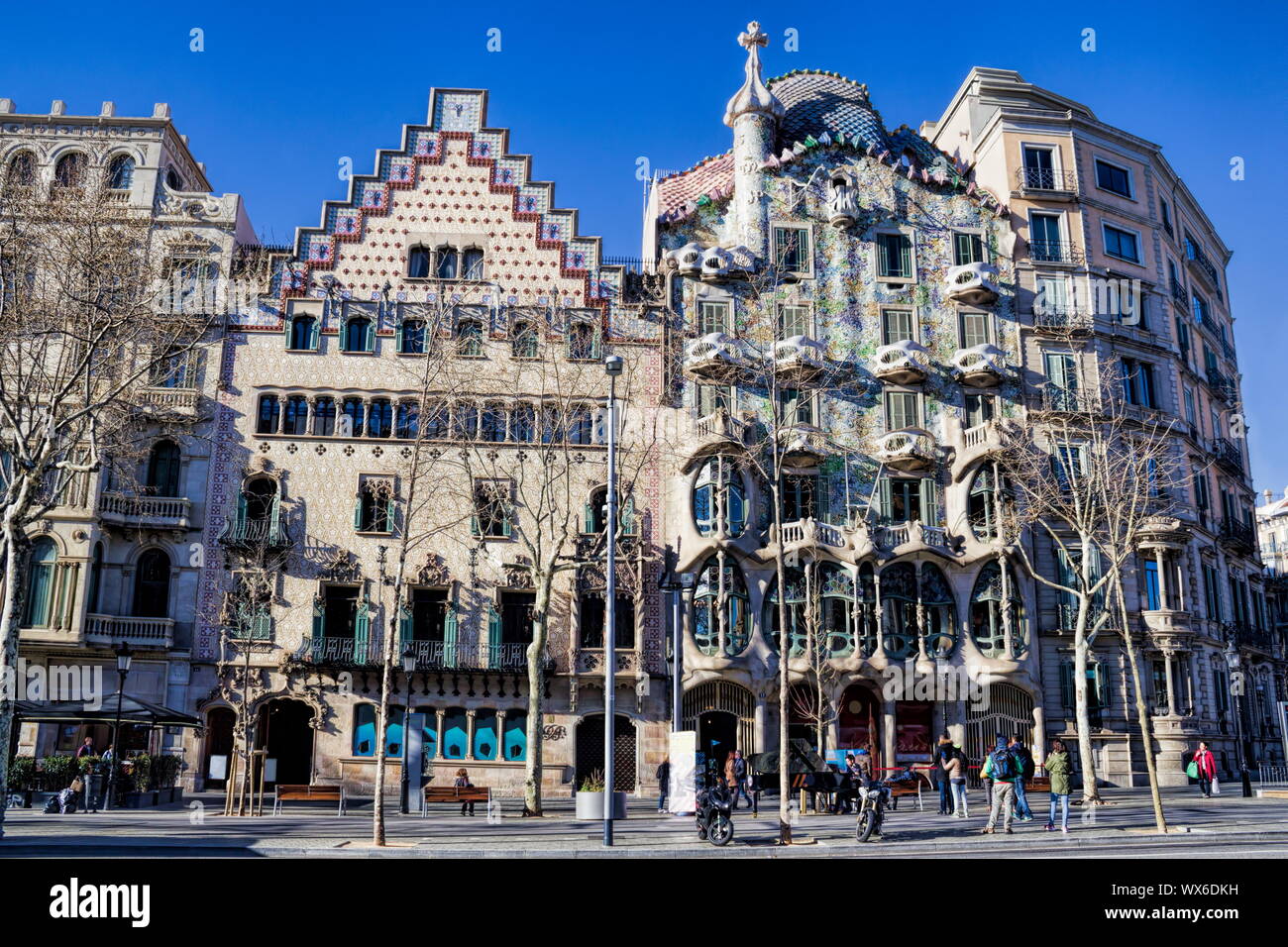 Casa Amatller, Casa Batllo Stockfotografie - Alamy