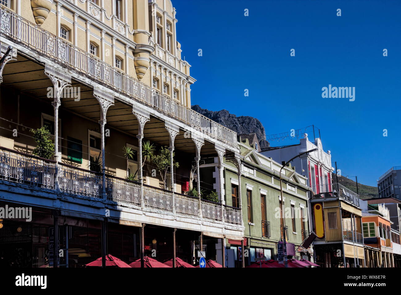 Kapstadt, Viktorianischen Häusern Stockfoto