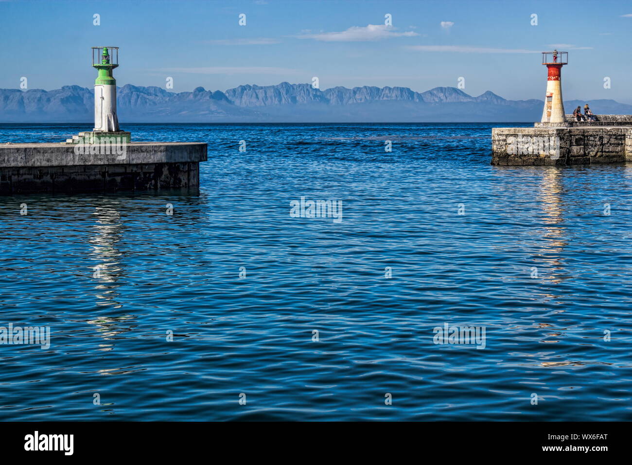 Kalk Bay, Leuchttürme Stockfoto