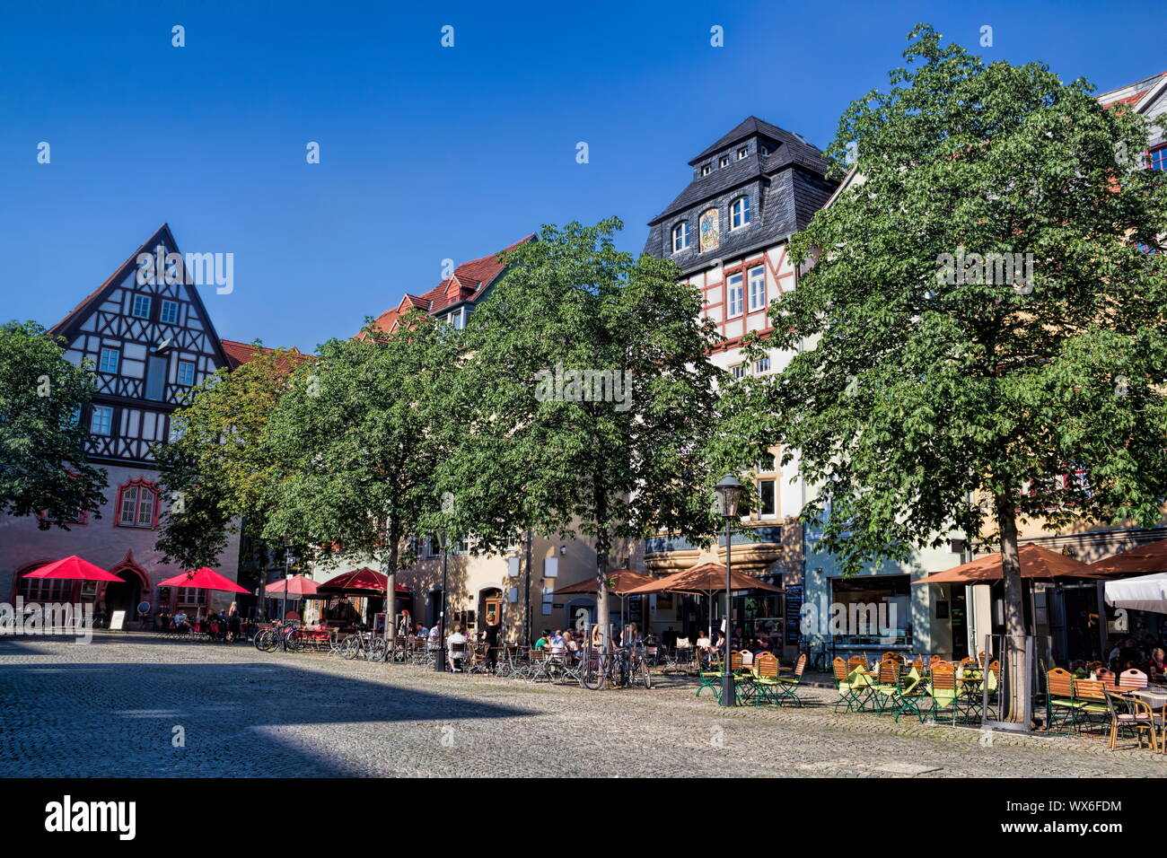Jena, Markt Stockfoto