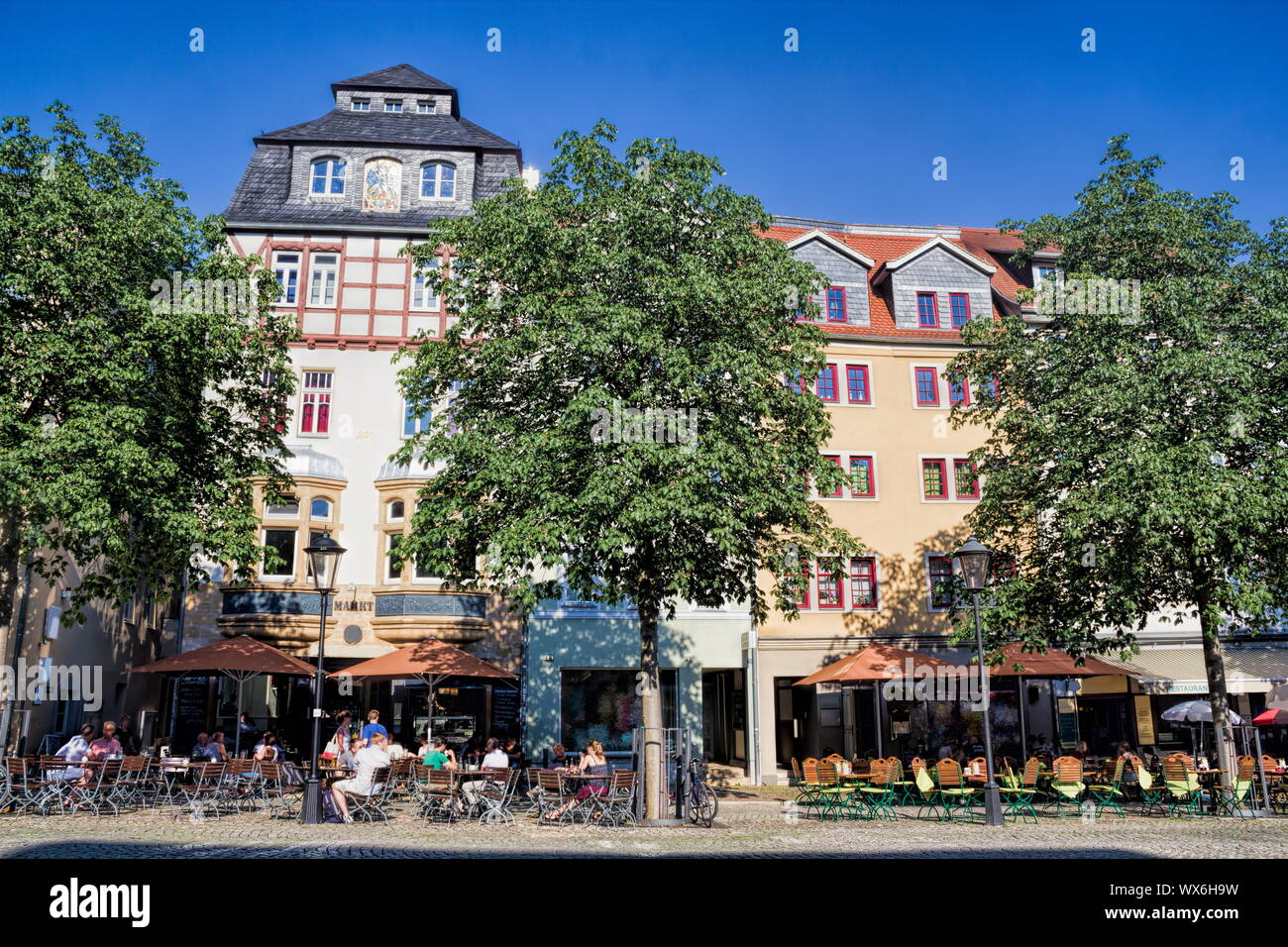 Jena, Markt Stockfoto
