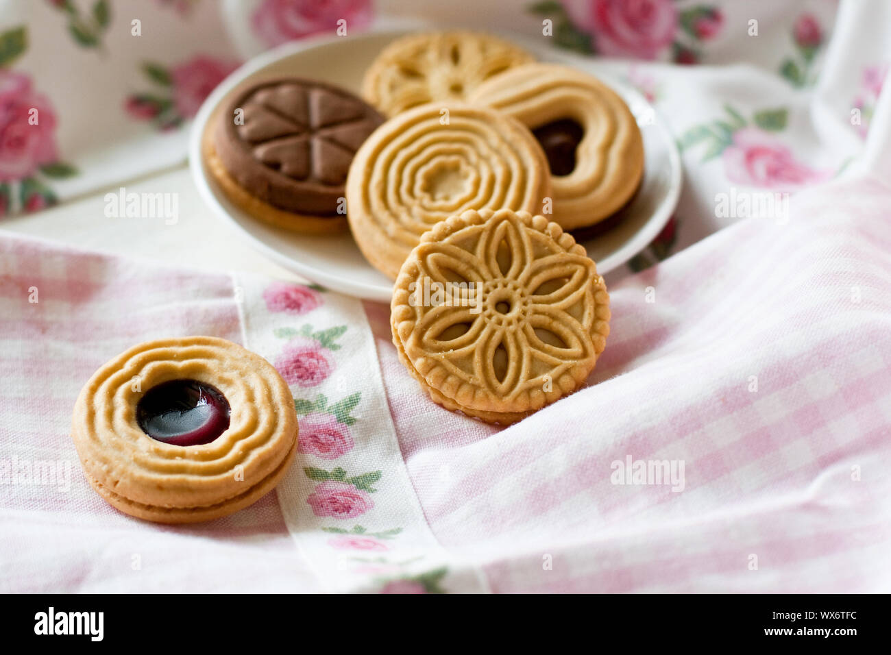 Cookies (selektive Fokus) Stockfoto