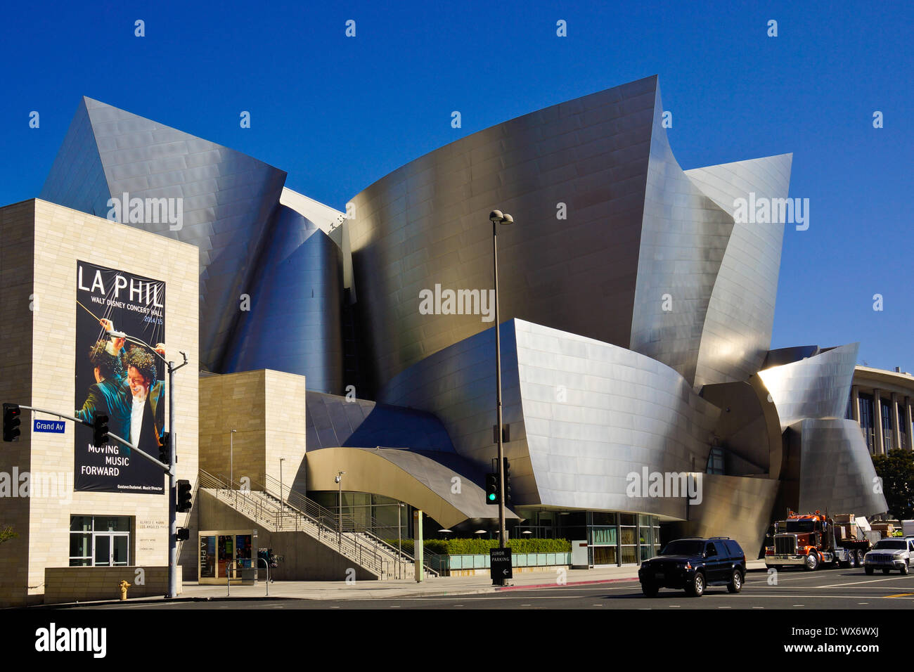 Concert Hall in Los Angeles moderne Architektur ba Frank Gehry Stockfoto