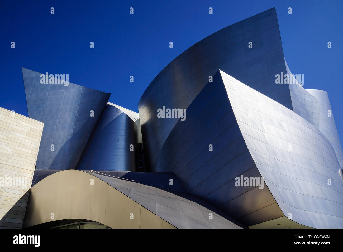 Detail shot von la Concert Hall Fassade Stockfoto