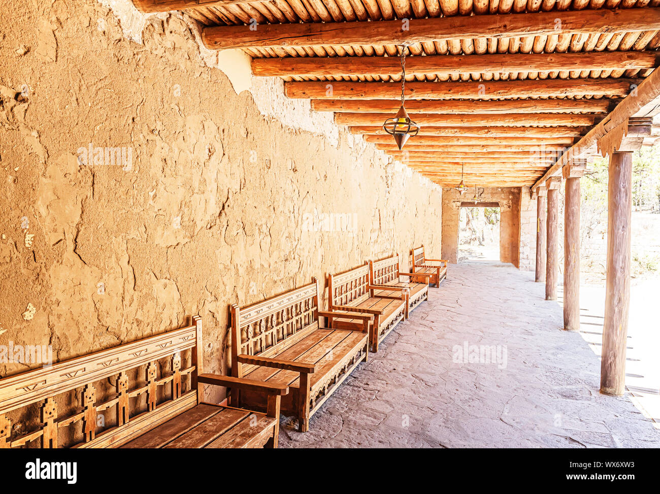 Bandelier Nationalmonument Stockfoto