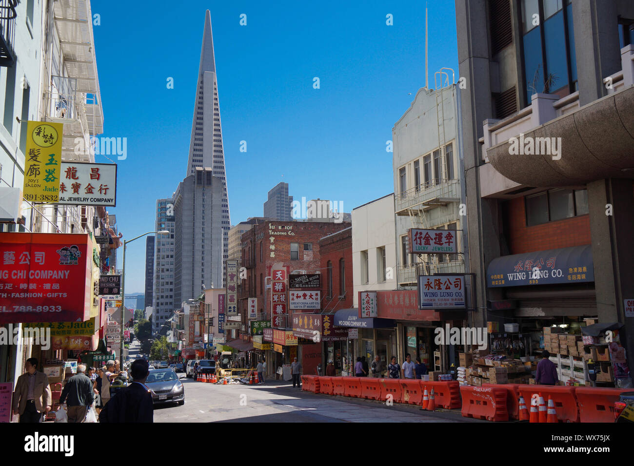 San Francisco Downtown street Stockfoto