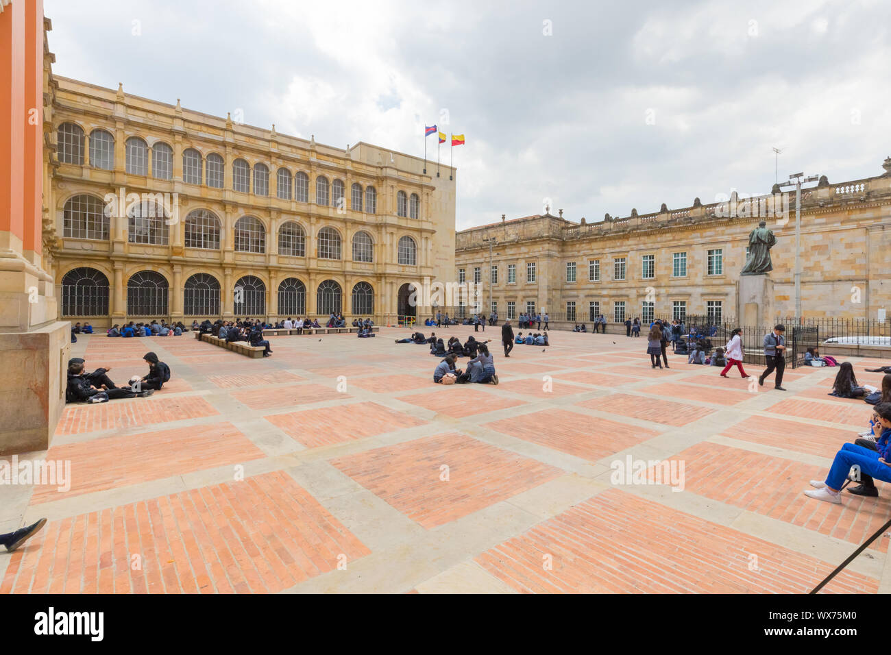 Bogota an der High School von San Bartolome Candelaria Bezirk Stockfoto