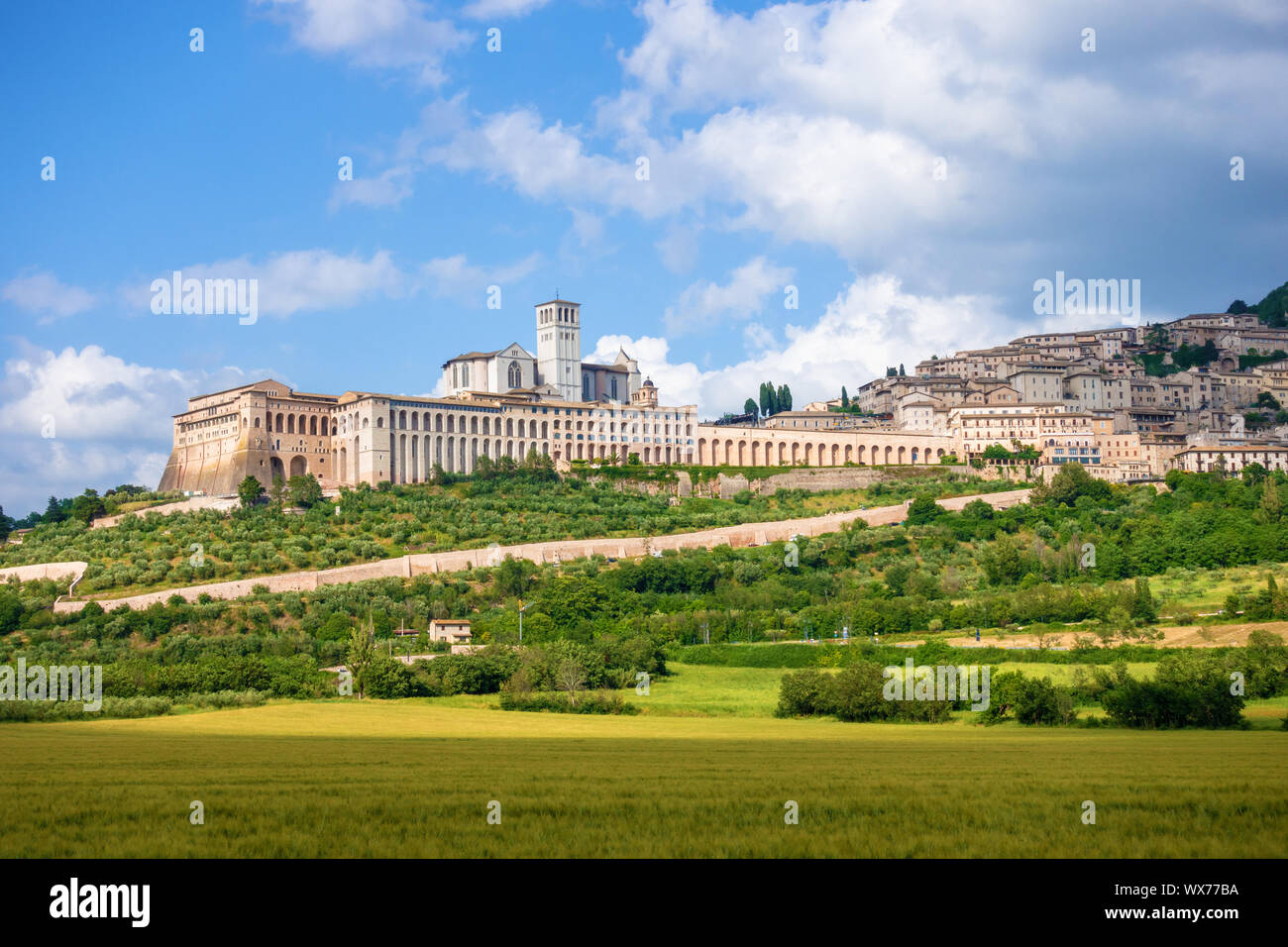 Assisi in Italien Umbrien Stockfoto