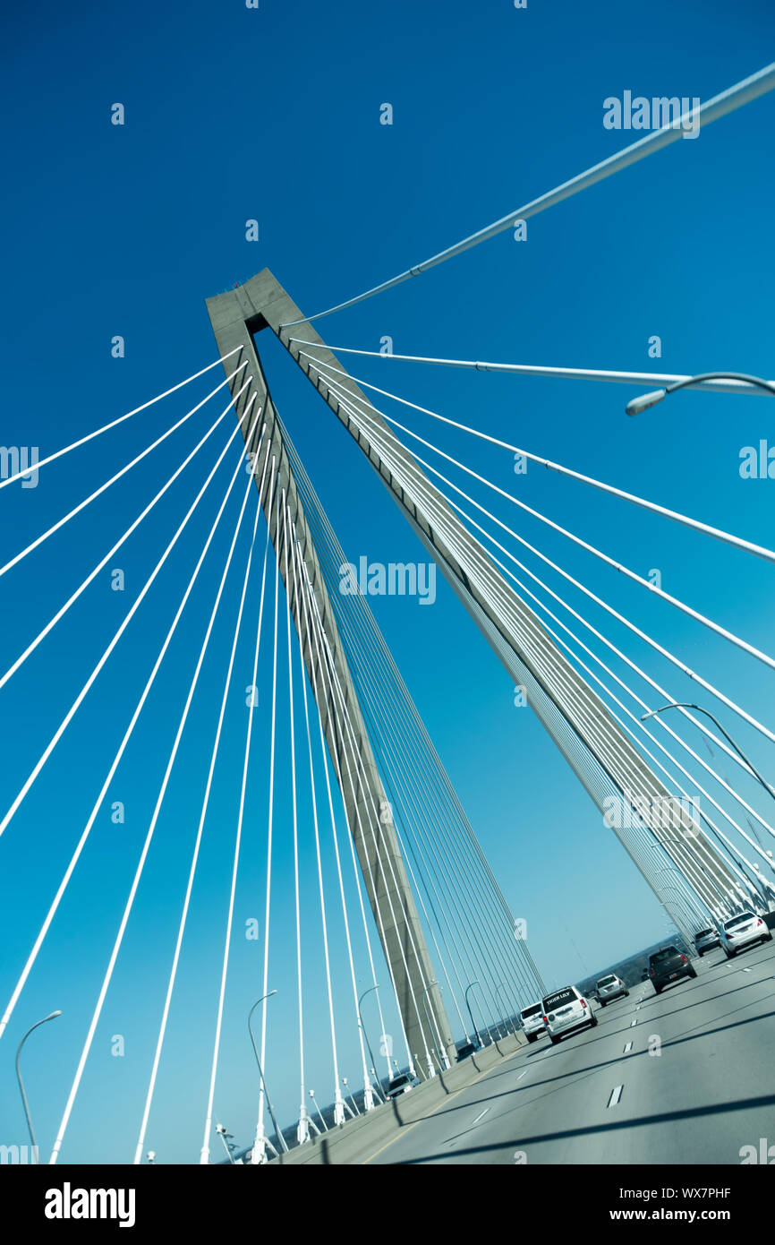 Arthur Ravenel Bridge, Charleston, South Carolina - Stockfoto