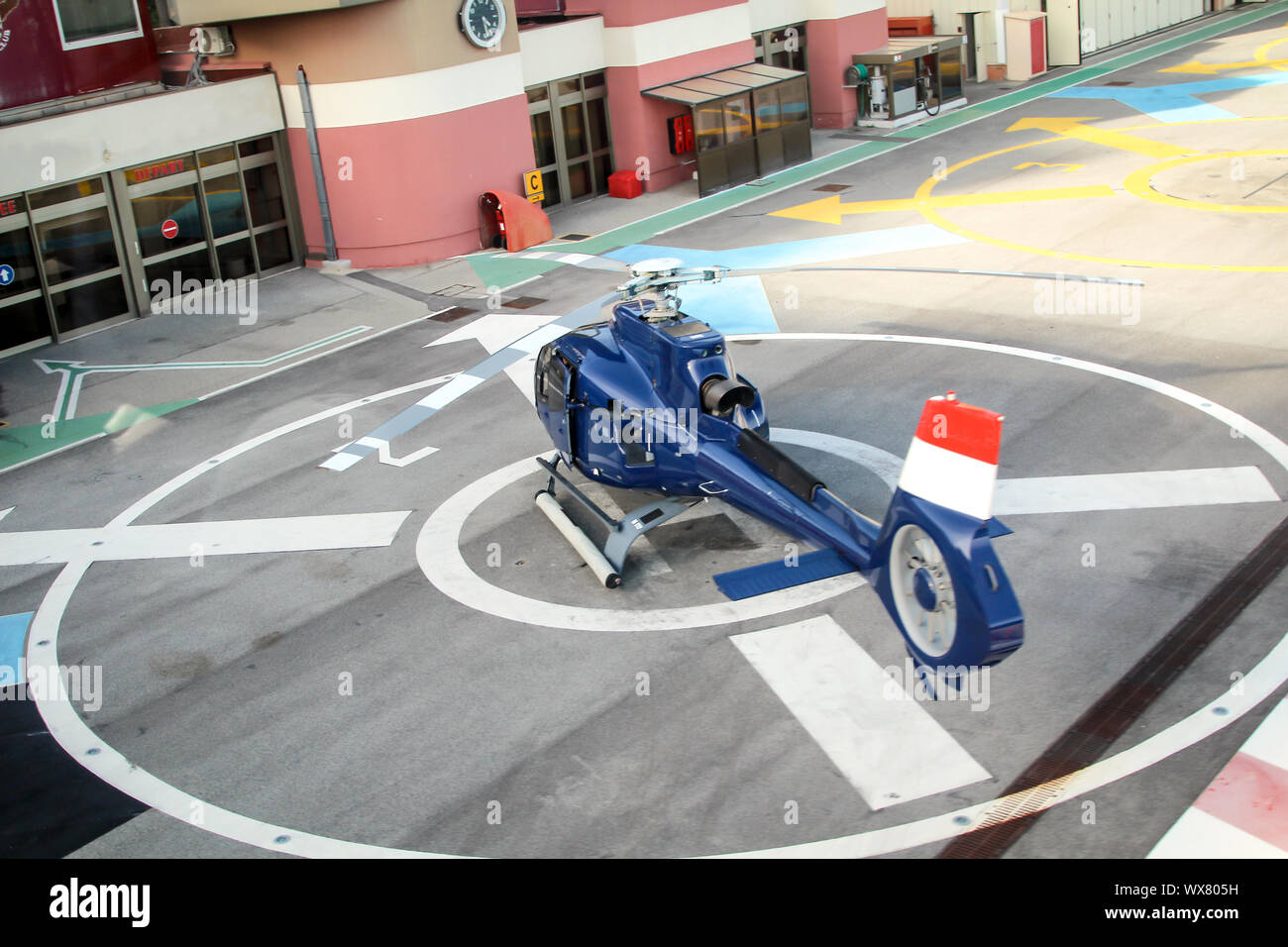 Detail eines Hubschraubers Stockfoto