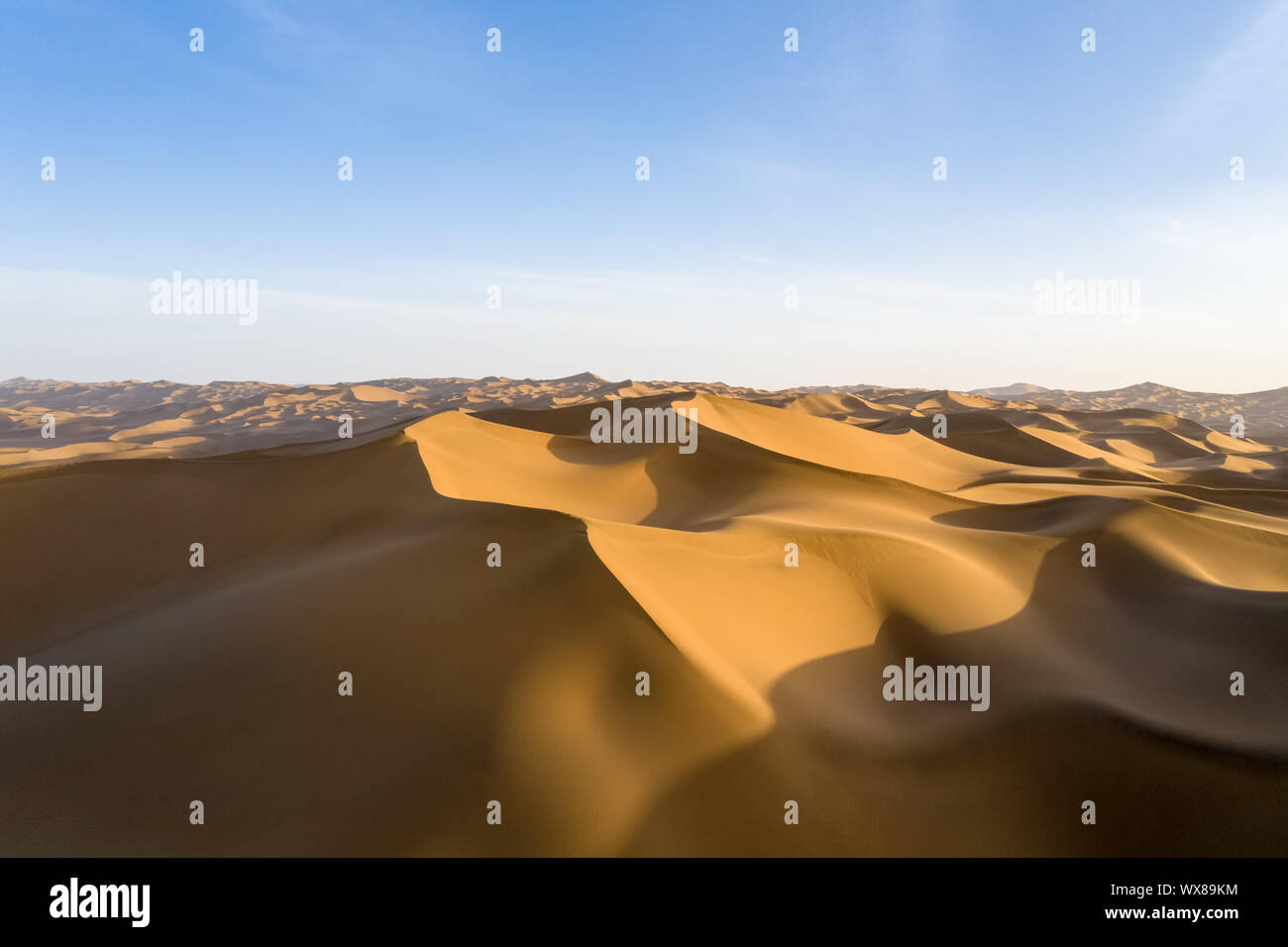 Wüste Dämmerung Landschaft Stockfoto