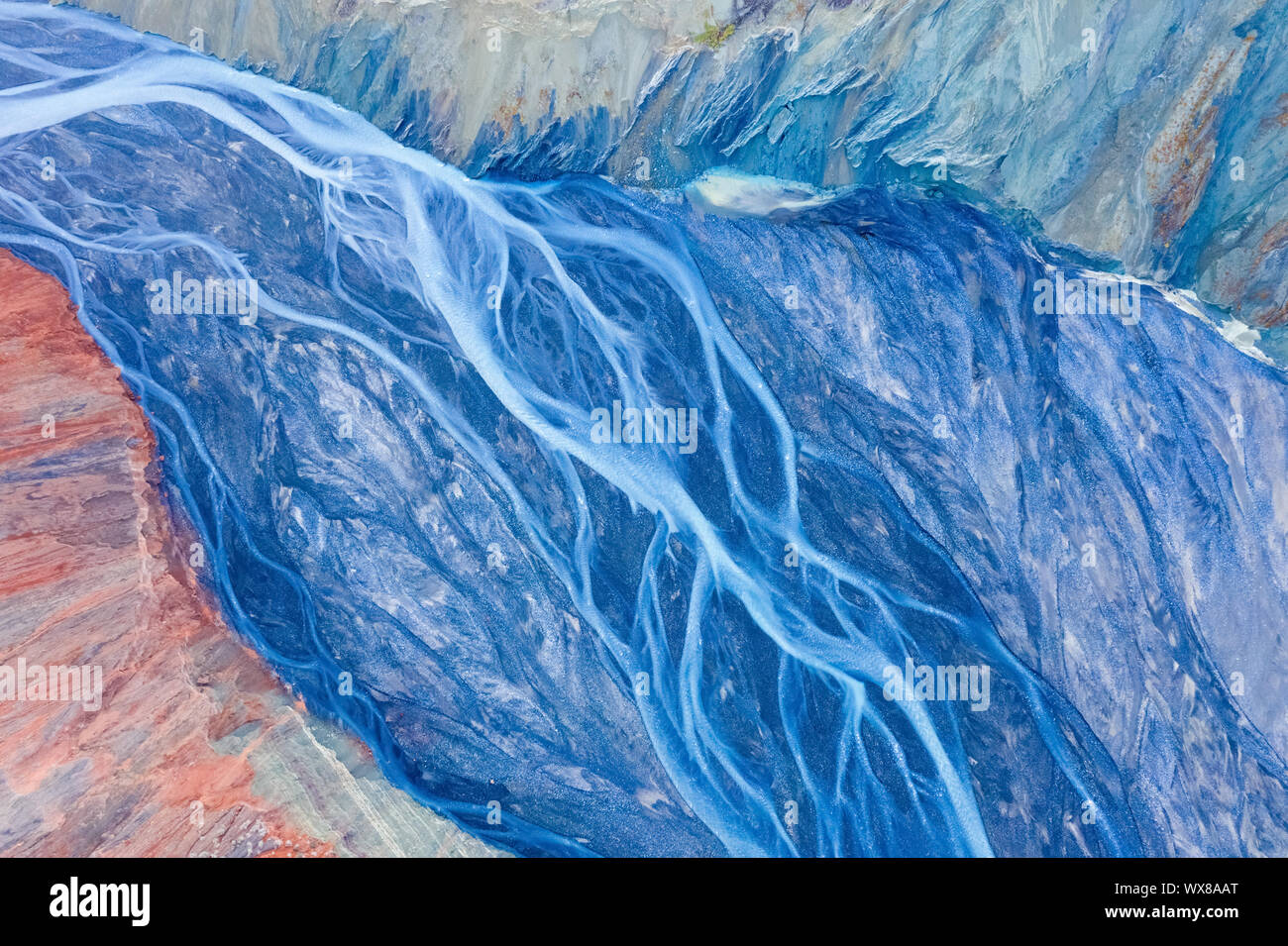 Xinjiang anjihai Grand Canyon closeup Stockfoto
