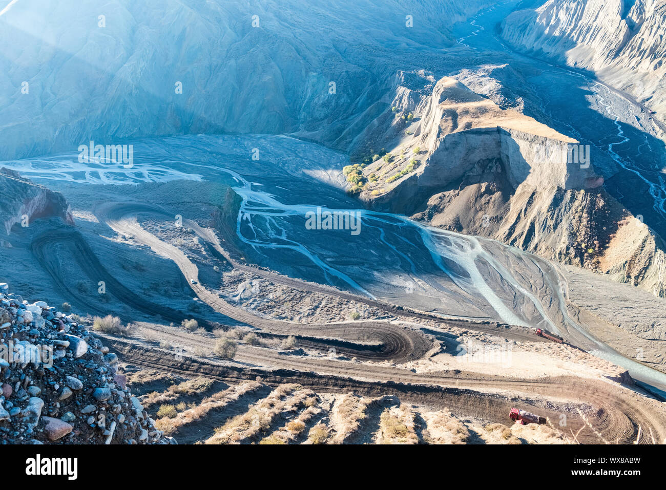 Xinjiang anjihai Grand Canyon closeup Stockfoto