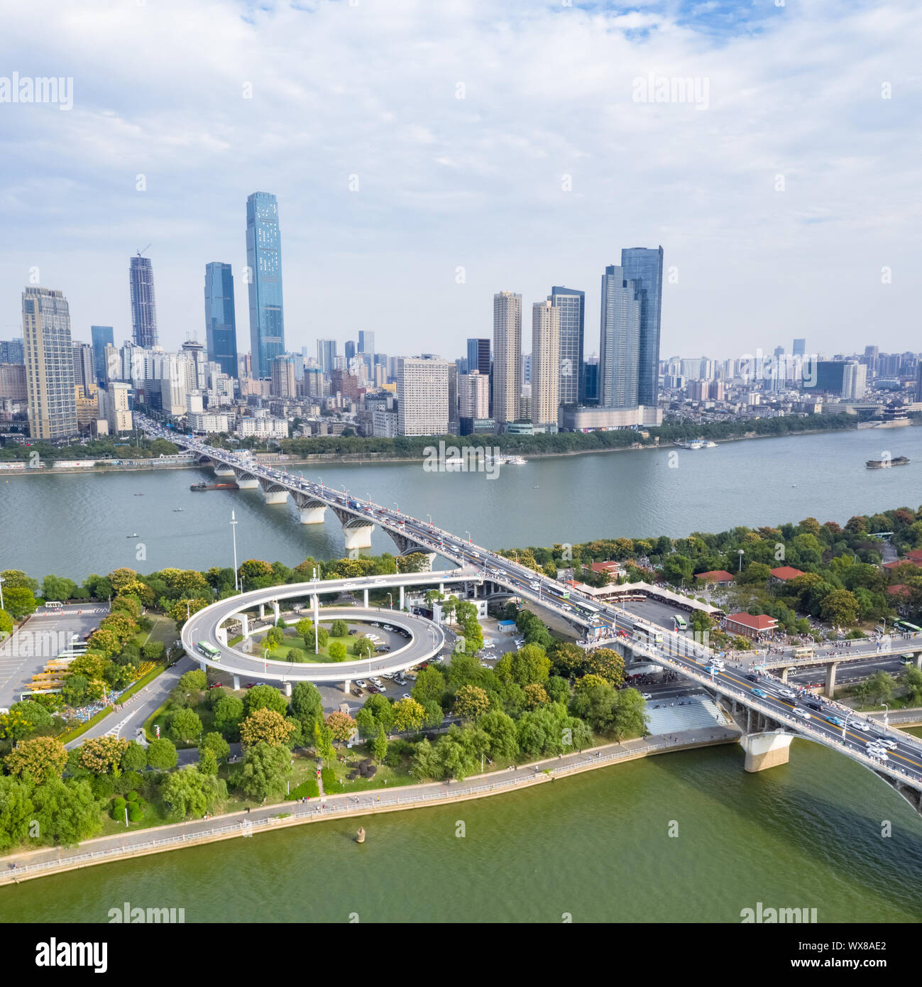 Luftbild des schönen Changsha Stockfoto