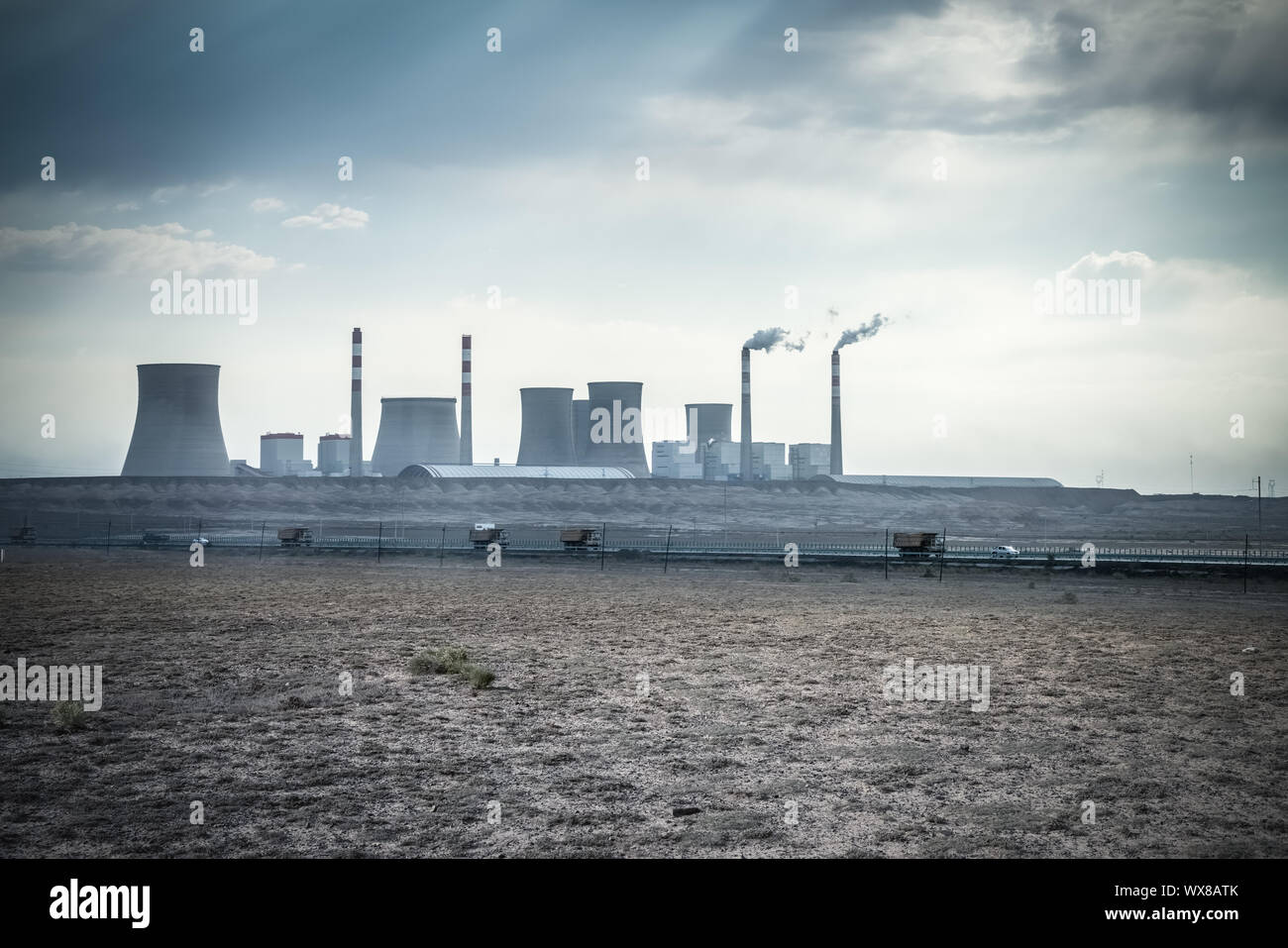 Wärmekraftwerk Stockfoto