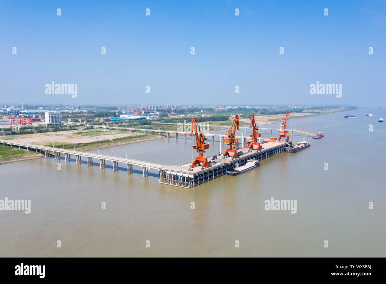 Xiaochi cargo Wharf Stockfoto