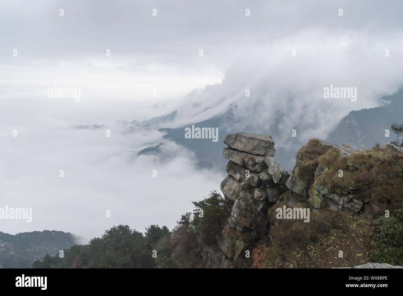 Wasserfall Cloud in lushan Berg Stockfoto