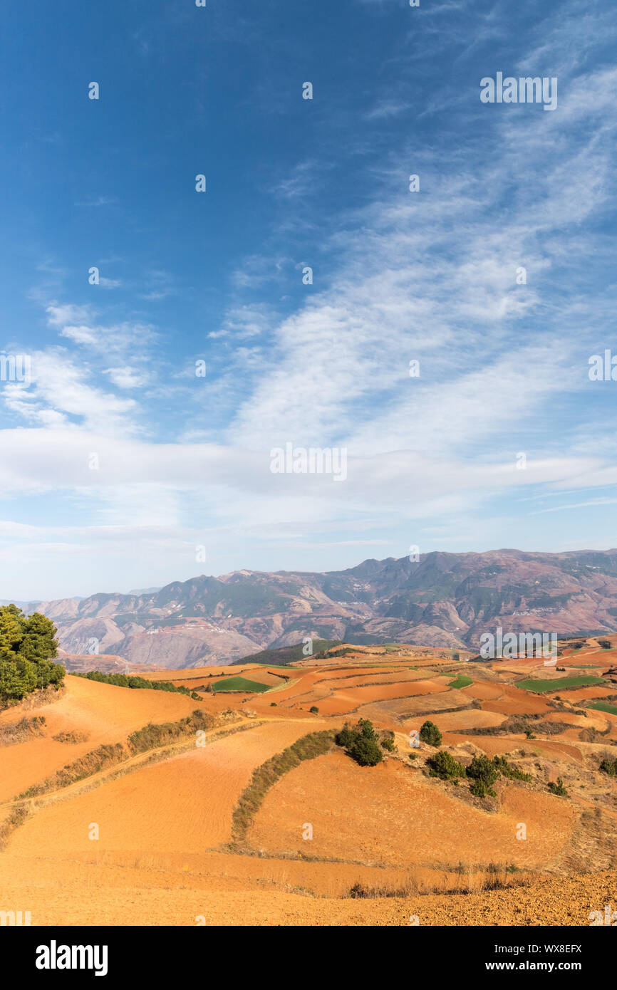 Yunnan red Land Stockfoto