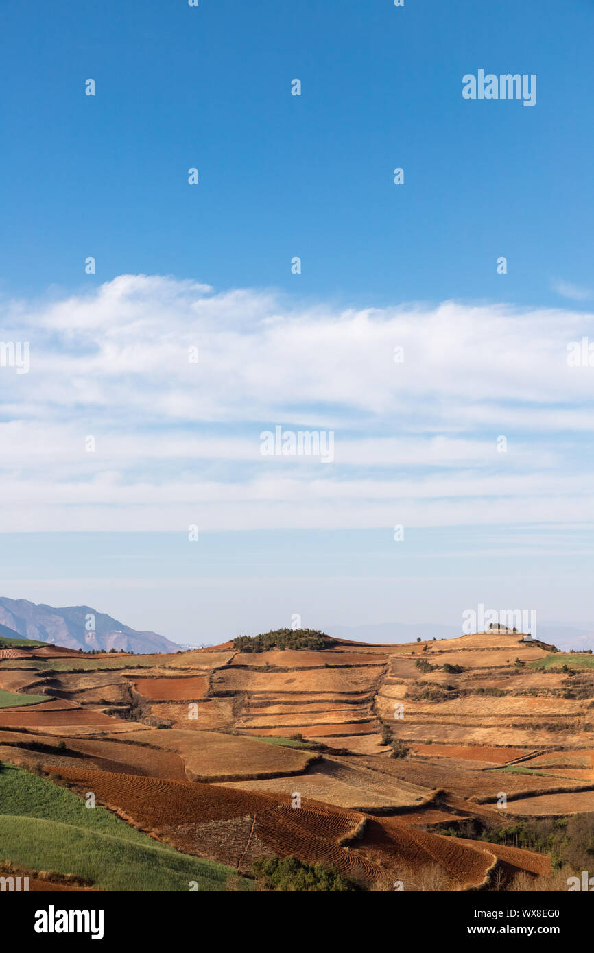 Yunnan red Land Stockfoto