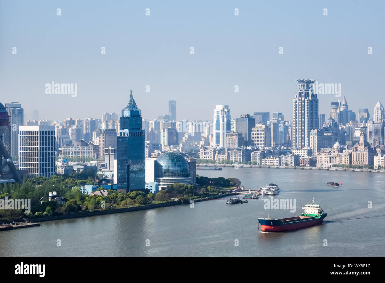 Shanghai Stadtbild in Morgen Stockfoto