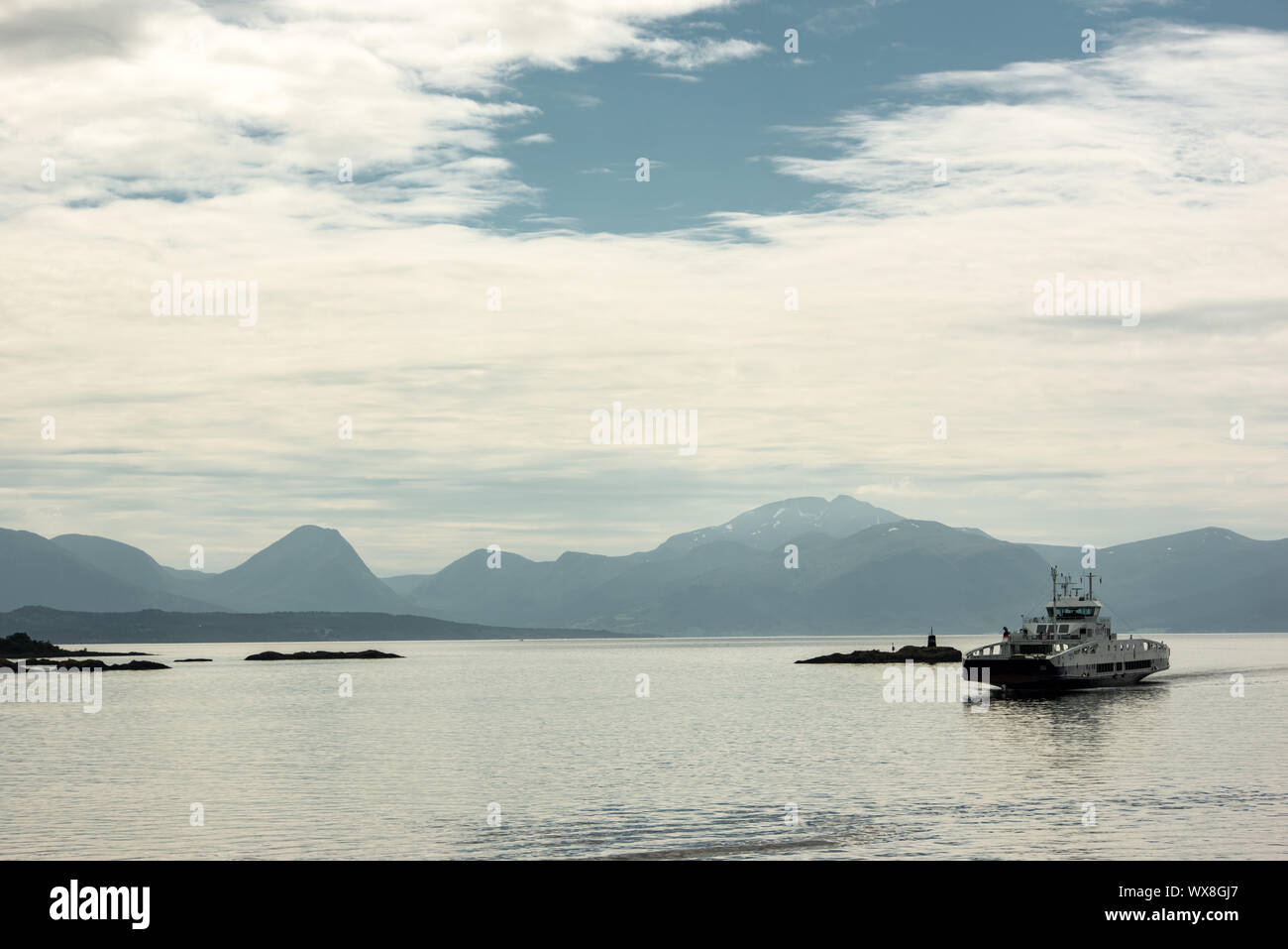 Berge Panorama Südlich von Molde, Norwegen Stockfoto